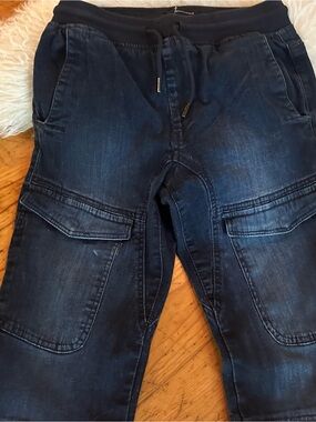 Bluemind Dark Blue Cargo stretch Jogger Jeans